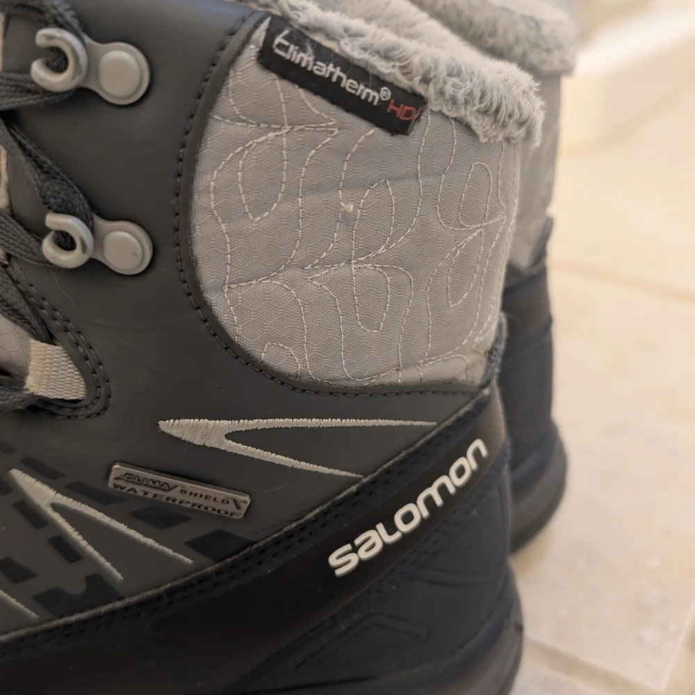 Salomon Gray Winter Boots